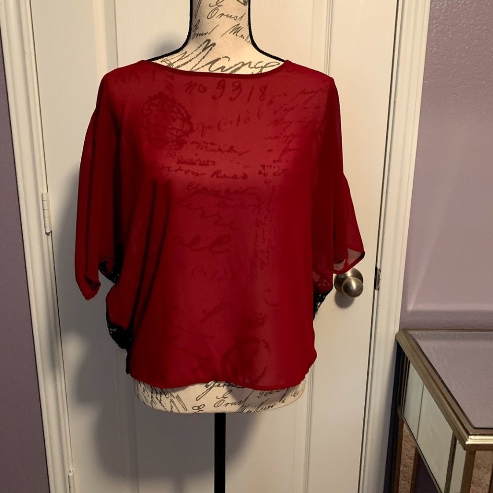 New York & Co Sheer Top